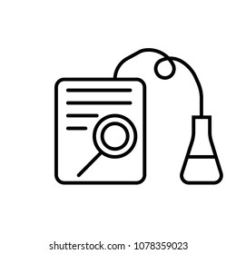 Chemistry icon vector