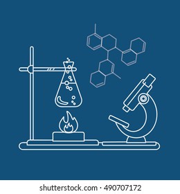 Chemistry icon. Vector illustration