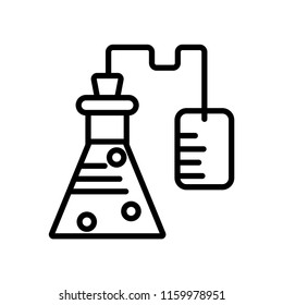 Chemistry icon vector isolated on white background, Chemistry transparent sign