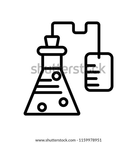 Chemistry icon vector isolated on white background, Chemistry transparent sign