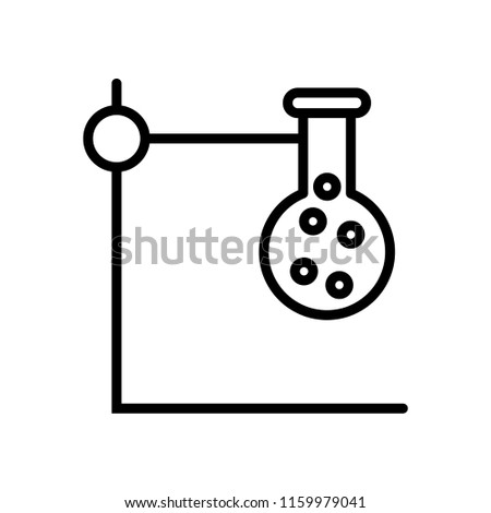 Chemistry icon vector isolated on white background, Chemistry transparent sign