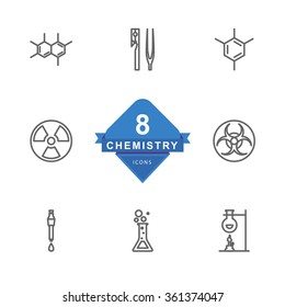 Chemistry Icons ( Line Icons )