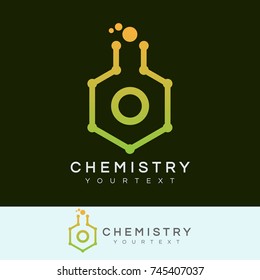 chemistry initial Letter O Logo design