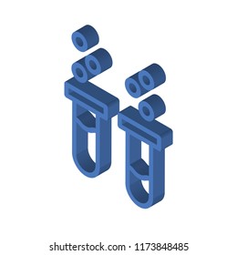 Chemistry isometric left top view 3D icon