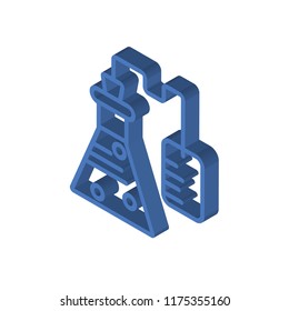 Chemistry isometric left top view 3D icon