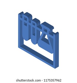 Chemistry isometric left top view 3D icon