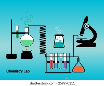 Chemistry lab concept vector design  Eps 10 file is included