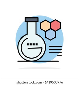 Chemistry, Lab, Chemistry Lab, Education Abstract Circle Background Flat color Icon