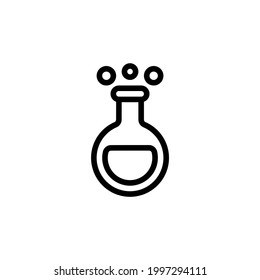 Chemistry Lab Education Outline Icon, Logo, and illustration Vector
