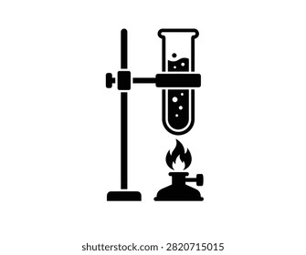 Chemistry Lab Experiment – Test Tube Heating with Bunsen Burner