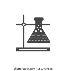 Chemistry lab experiments vector icon
