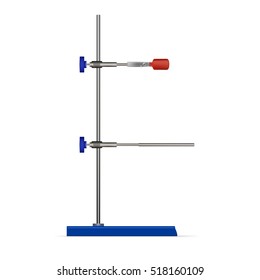 Chemistry Lab Flask And Tubes Grip Stand Holder. EPS10 Vector