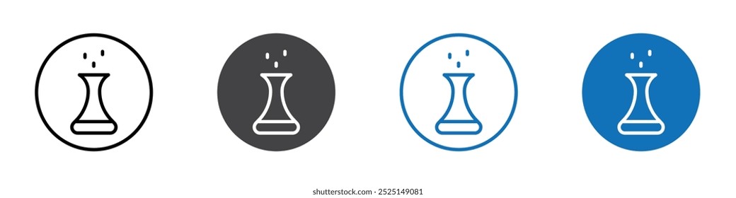 Chemistry lab icon Isolated on white background vector set