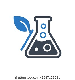 Chemistry Lab Icon On White Background