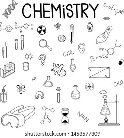 Chemistry lab set,  collection vector