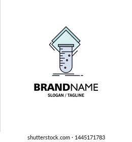 Chemistry, lab, study, test, testing Flat Color Icon Vector