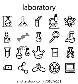 chemistry lab,experiments vector line icon, sign,  symbol, mobile app ,illustration on background, editable strokes 