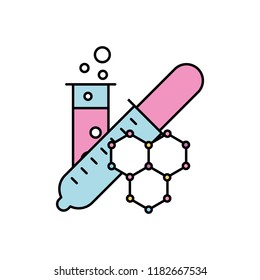 chemistry laboratory dropper test tube molecule
