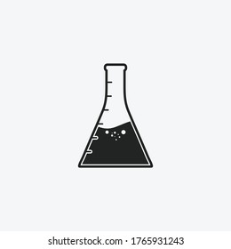 Chemistry Laboratory Flask Icon. Editable Vector EPS Symbol Illustration.