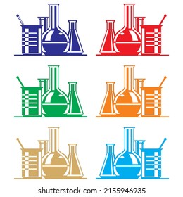 Chemistry And Laboratory Icon Vector Illustration
