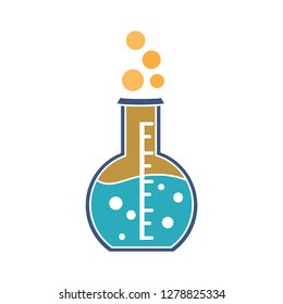 chemistry laboratory icon-test tube Illustration-chemistry Symbol-chemical equipment Vector-experiment Isolated-medical Symbol-medicine Vector-biotechnology Isolated