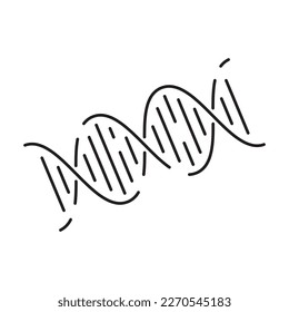 Chemistry and laboratory related line icon. Science and scientific equipment linear icon. Lab and experiment outline vector sign biology. Test instruments 