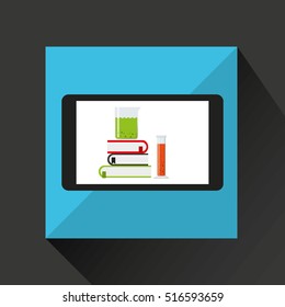 chemistry laboratory smartphone discovery vector illustration esp 10