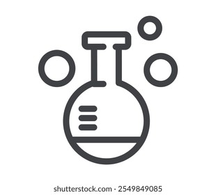 Chemistry laboratory test tubes isolated concept. Vector flat graphic design illustration