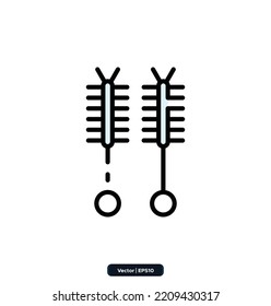 Chemistry and laboratory-related icon. Science and scientific equipment icons. Lab and experiment vector icon collection.