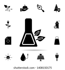Chemistry, leaf icon. Universal set of ecology for website design and development, app development