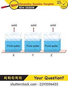 Chemistry Lecture Notes - Mixtures topic, next generation question template, eps, vector, for teachers