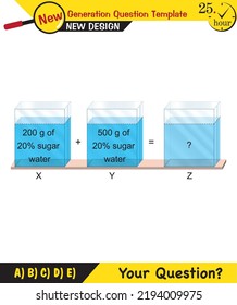 Chemistry Lecture Notes - Mixtures topic, next generation question template, eps, vector, for teachers, new