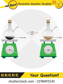 Chemistry Lecture Notes - Mixtures topic, next generation question template, eps, vector, for teachers, new 