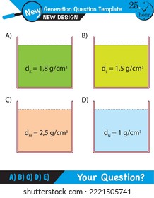 Chemistry Lecture Notes, Mixtures topic, next generation question template, eps, vector, for teachers