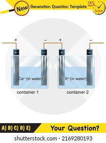 Chemistry lesson electrode topic, salt bridges, electrochemical batteries, next generation question template