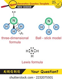 Chemistry - Lewis formula, Functional groups commonly found in organic chemistry, organic chemical, next generation question template, exam question, eps 
