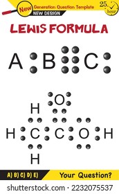 Chemistry - Lewis formula, Functional groups commonly found in organic chemistry, organic chemical, next generation question template, exam question, eps 
