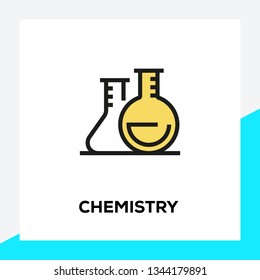 CHEMISTRY LINE ICON SET