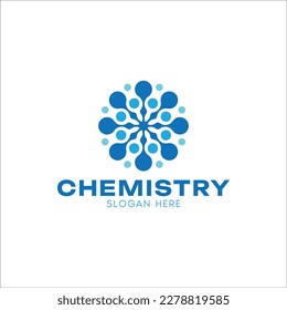 Chemistry Logo Vector Design with Simple Style