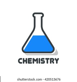 Chemistry Logo, Vector Illustration isolated on white 