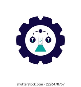 Chemistry Logo Vector Template Illustration