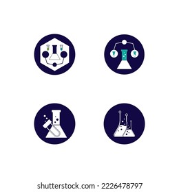 Chemistry Logo Vector Template Illustration