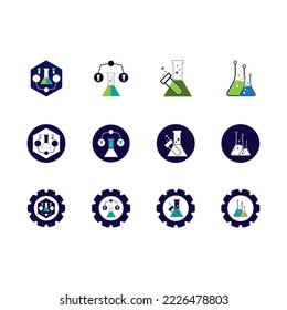 Ilustración de la plantilla de vectores de logotipos de química