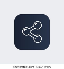 molécula química Icono. Ilustración del vector EPS 10.
