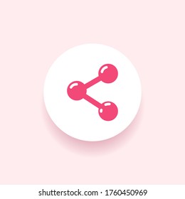 chemistry molecule Icon. Vector illustration EPS 10.