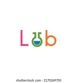 Chemistry molecule lab logo. Test tube vector illustration isolated on white background.