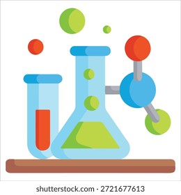 Ícone vetorial do laboratório de educação de prática de química