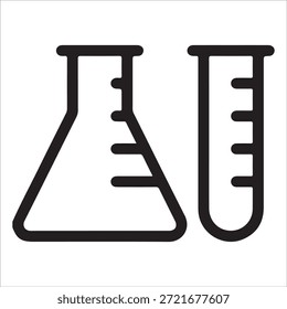 Chemistry practice experiment science lab vector icon