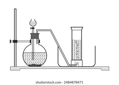 Chemistry preparation of oxygen using hydrogen peroxide