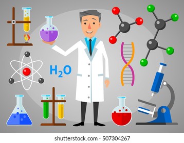 Chemistry professor is performing laboratory study